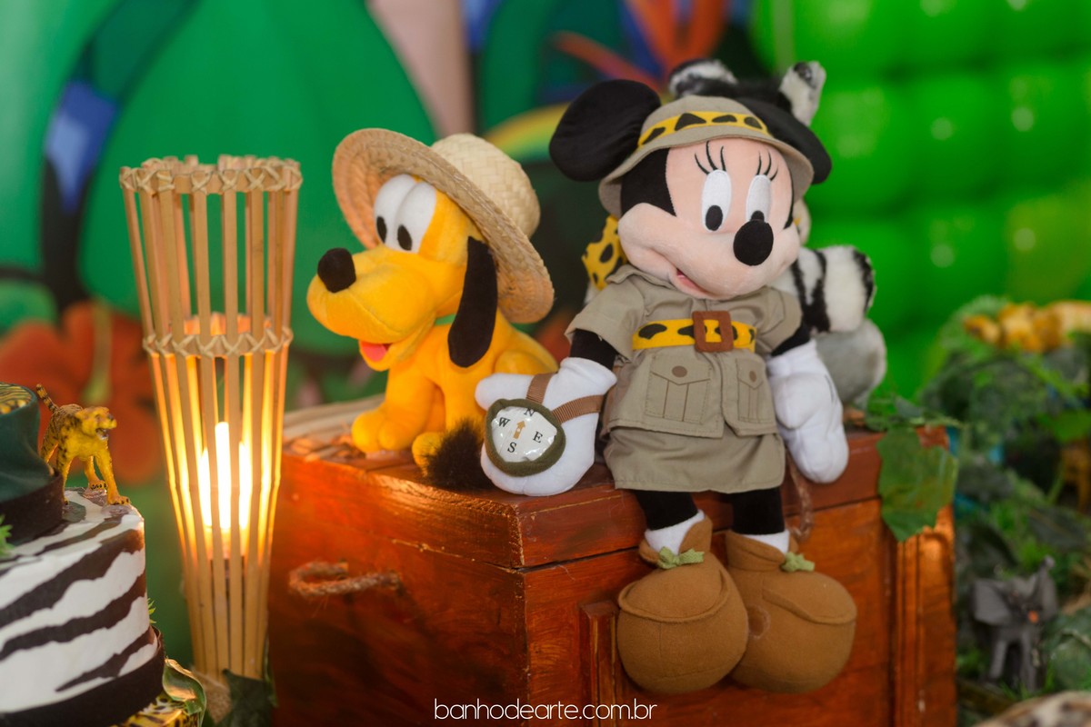 Aniversário de 1 aninho do Daniel - Tema Mickey Safari - Buffet Mago Ra Tim Boom