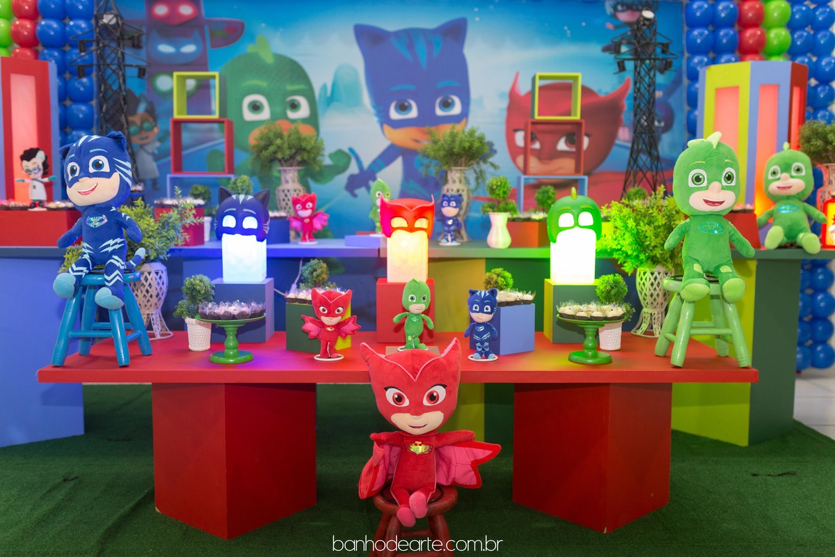 Aniversário de 4anos do João Pedro - Tema PJ Masks