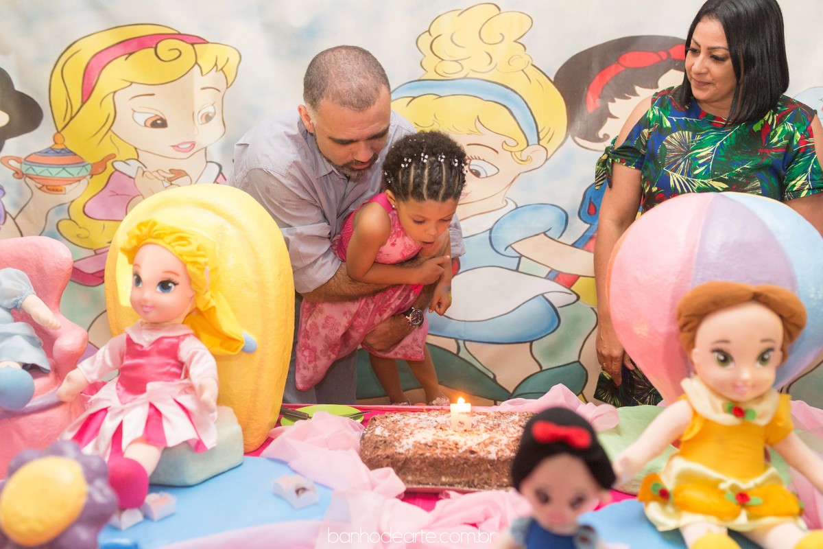 Aniversario de 5 anos da Vitoria - Tema Princesas Baby