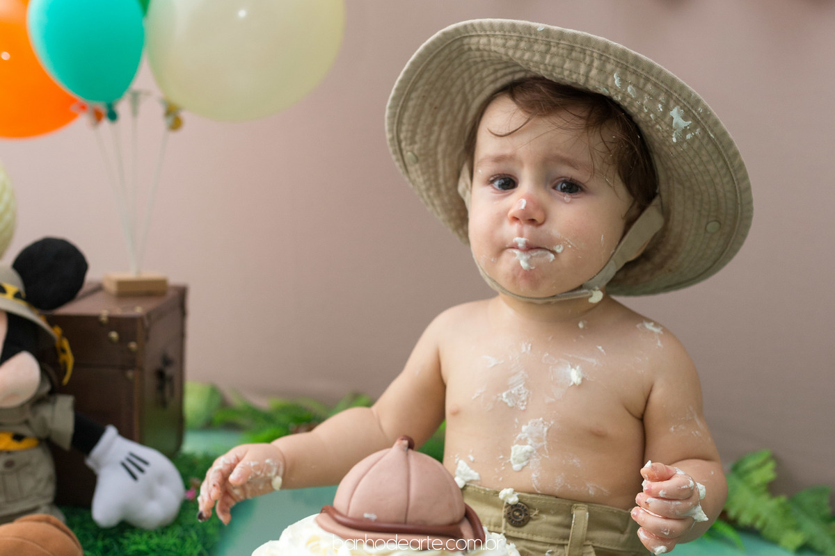 Smash the Cake Vinícius fotografado por Banho de Arte