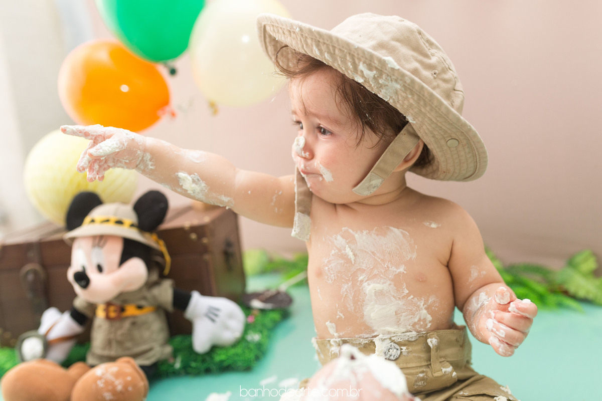 Smash the Cake Vinícius fotografado por Banho de Arte