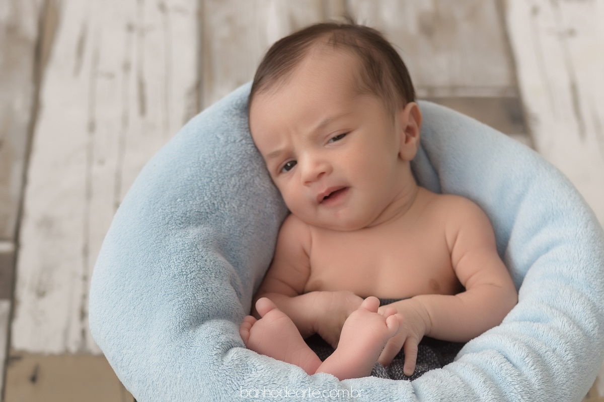 Ensaio Newborn Anthony 11 dias fotografado por Banho de Arte