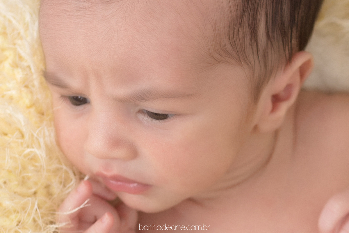 Ensaio Newborn Anthony 11 dias fotografado por Banho de Arte