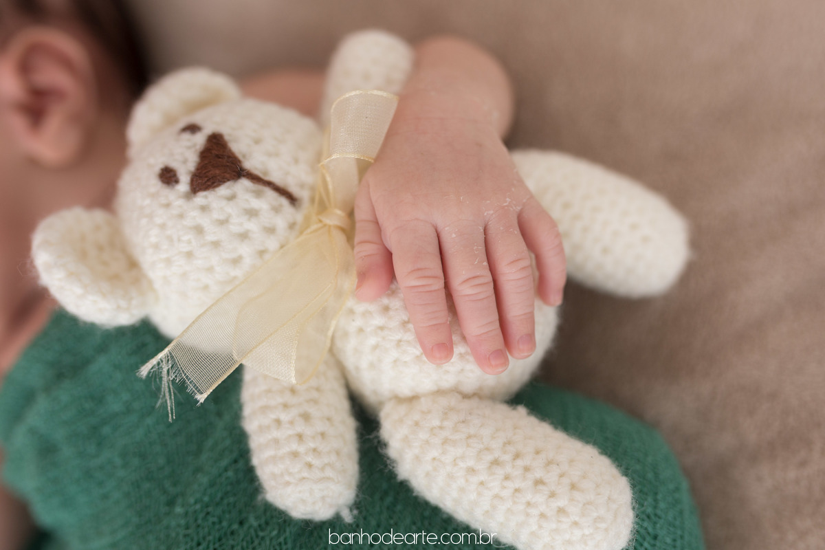 Ensaio Newborn Anthony 11 dias fotografado por Banho de Arte