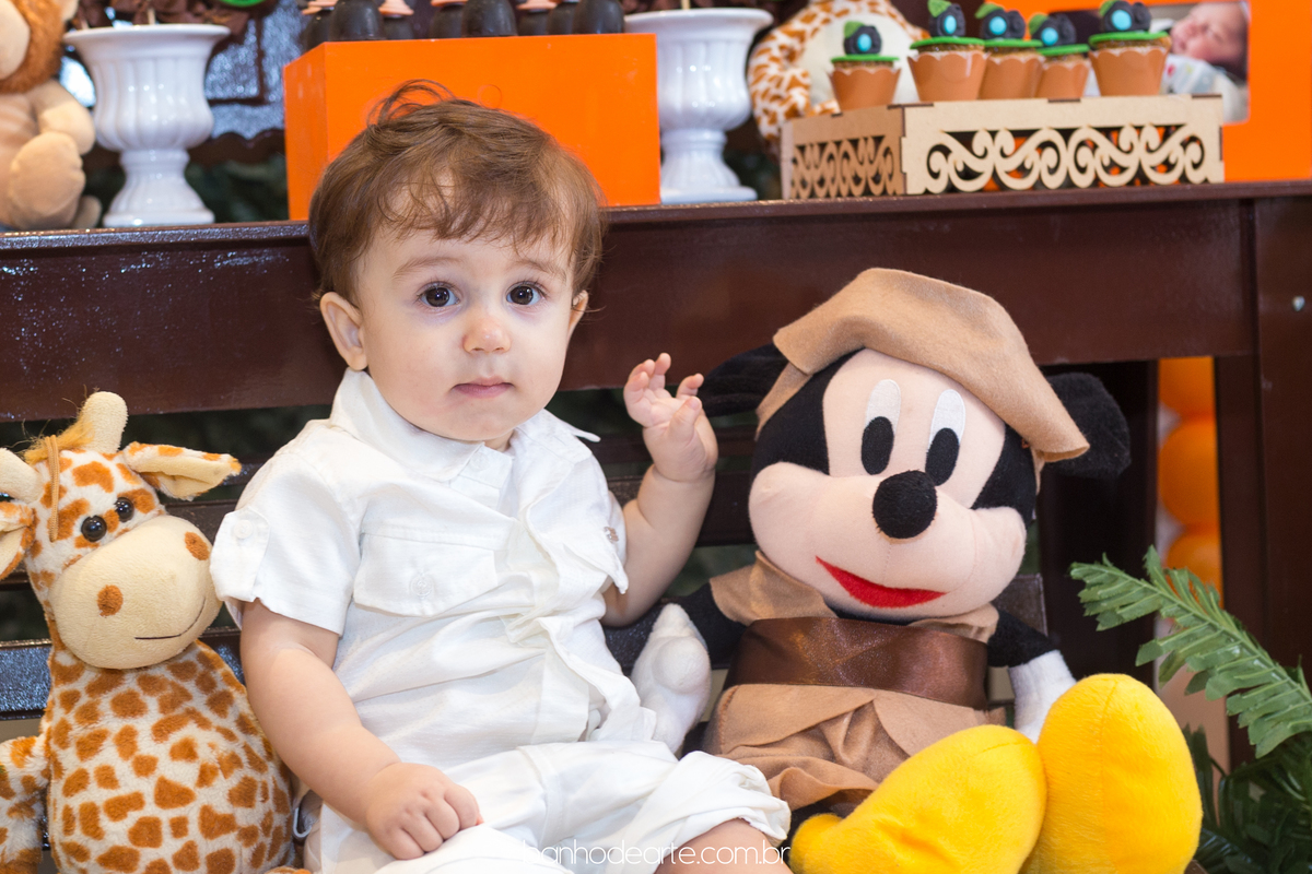 Aniversário de 1 ano do Vinícius - Tema Mickey Safari