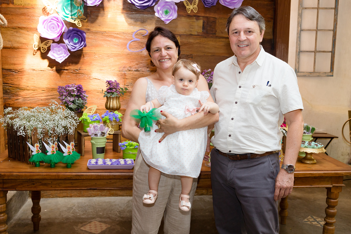 Aniversário Elisa 1 ano | Tema Sininho | Fotografado por Banho de Arte