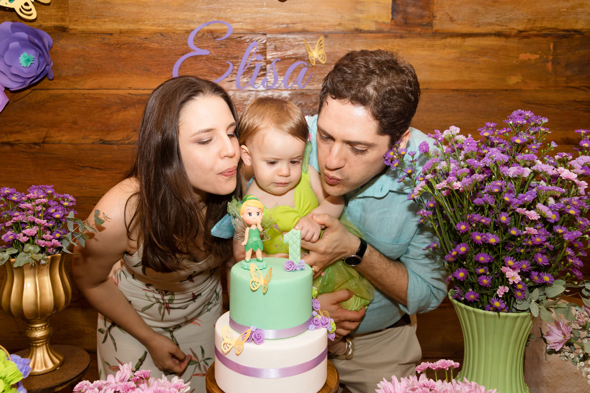 Aniversário Elisa 1 ano | Tema Sininho | Fotografado por Banho de Arte