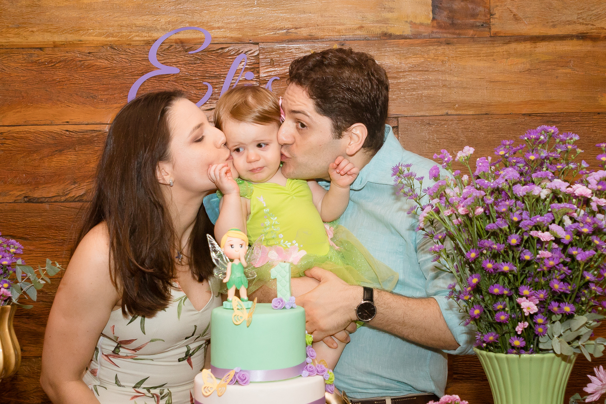 Aniversário Elisa 1 ano | Tema Sininho | Fotografado por Banho de Arte