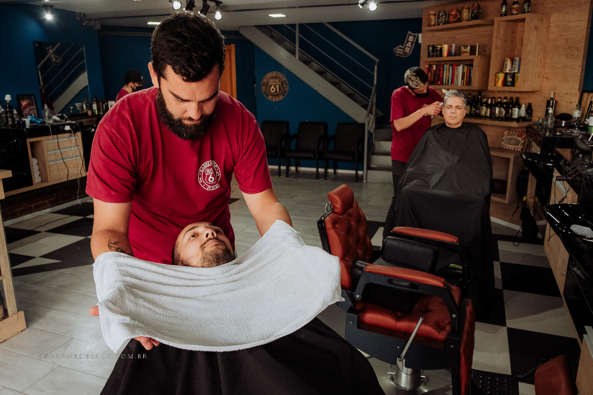 Making of noivo barbearia rota61 thiago por kevin medeiros fotógrafo em porto alegre, canoas e rs