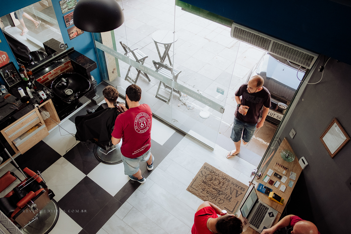 Making of noivo barbearia rota61 thiago por kevin medeiros fotógrafo em porto alegre, canoas e rs