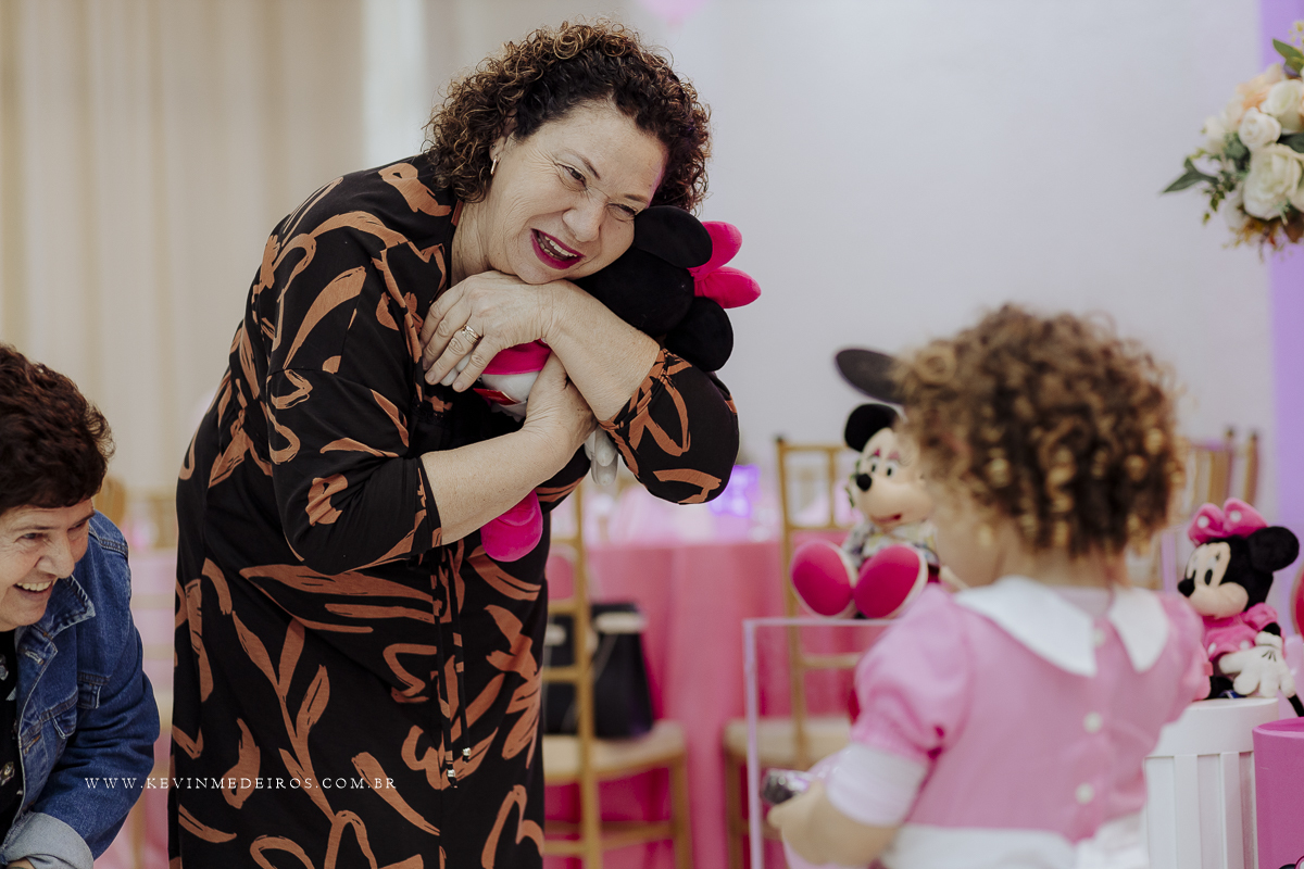 Festa infantil aniversário da Eva 3 anos no Gran Fiesta I e II com decoração minnie por Kevin Medeiros fotógrafo fotografia em Canoas RS