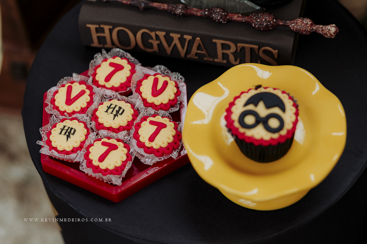 Decoração festa infantil aniversário Harry Potter da decoradora priscila sackser por kevin medeiros fotógrafo canoas porto alegre rs