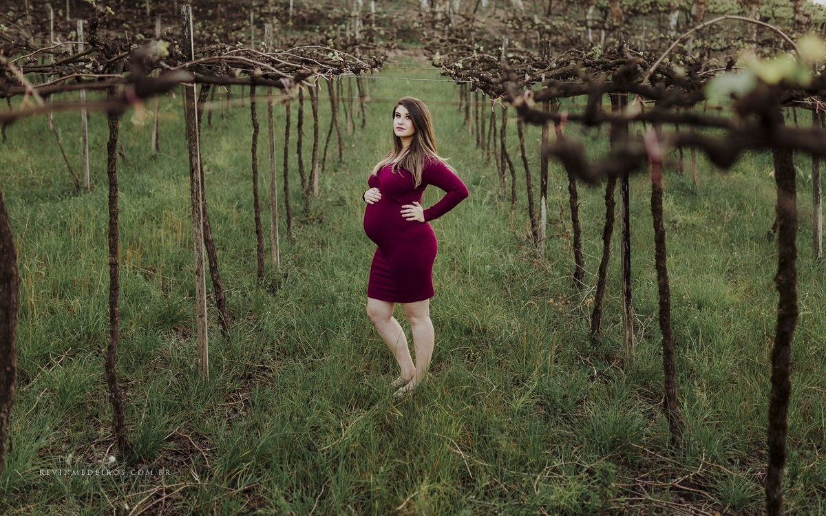 Ensaio book gestante gravidez da Deizi Conrad realizado em Bento Gonçalves serra gaúcha na vinícola Wine Garden Miolo por Kevin Medeiros fotógrafo de Canoas, Porto Alegre