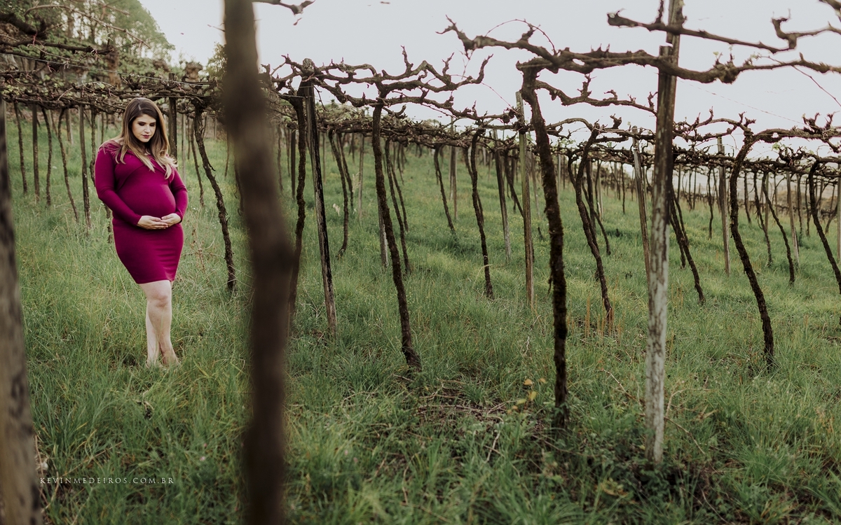 Ensaio book gestante gravidez da Deizi Conrad realizado em Bento Gonçalves serra gaúcha na vinícola Wine Garden Miolo por Kevin Medeiros fotógrafo de Canoas, Porto Alegre