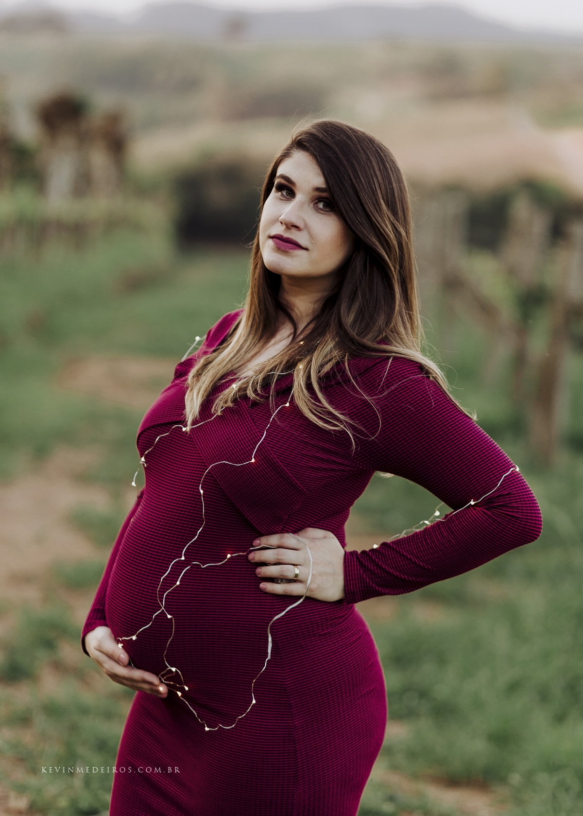 Ensaio book gestante gravidez da Deizi Conrad realizado em Bento Gonçalves serra gaúcha na vinícola Wine Garden Miolo por Kevin Medeiros fotógrafo de Canoas, Porto Alegre