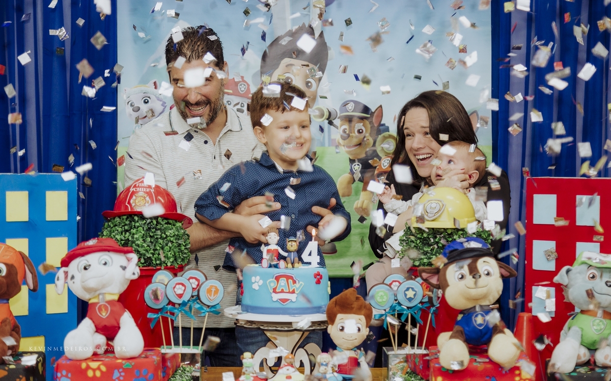 Festa infantil do Benício com o tema Paw Patrol realizado na casa de festas Brincalhão por Kevin Medeiros, fotógrafo de Canoas, Porto Alegre e RS