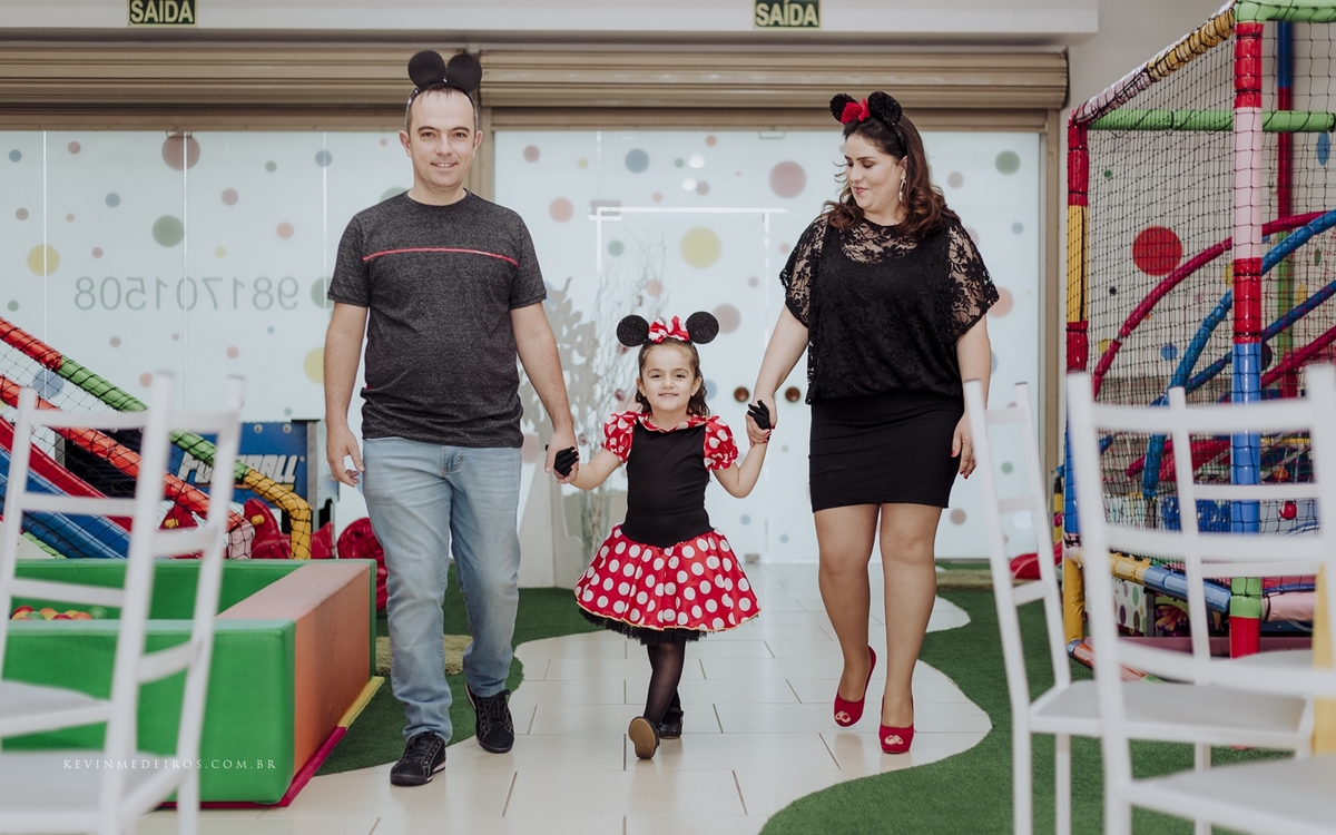 Festa infantil da Mariana 5 anos com o tema da minnie, casa de festas pura folia em Canoas, realizado por kevin medeiros fotógrafo de Porto Alegre rs