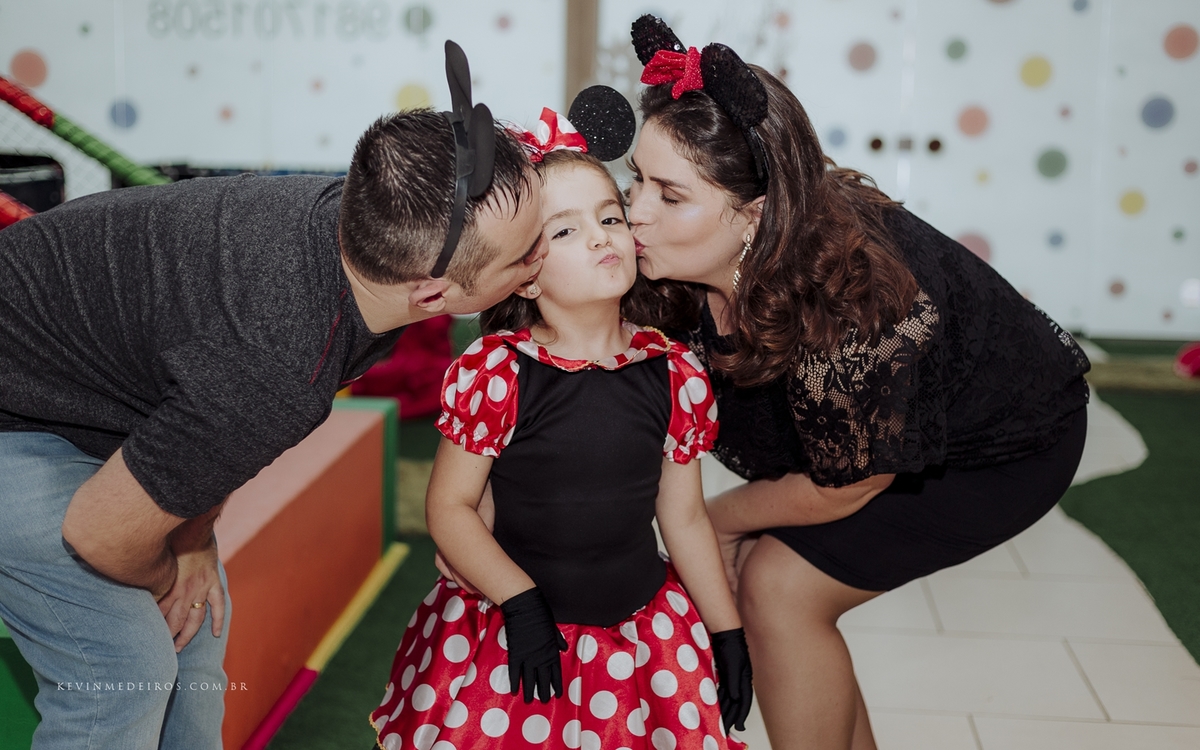 Festa infantil da Mariana 5 anos com o tema da minnie, casa de festas pura folia em Canoas, realizado por kevin medeiros fotógrafo de Porto Alegre rs