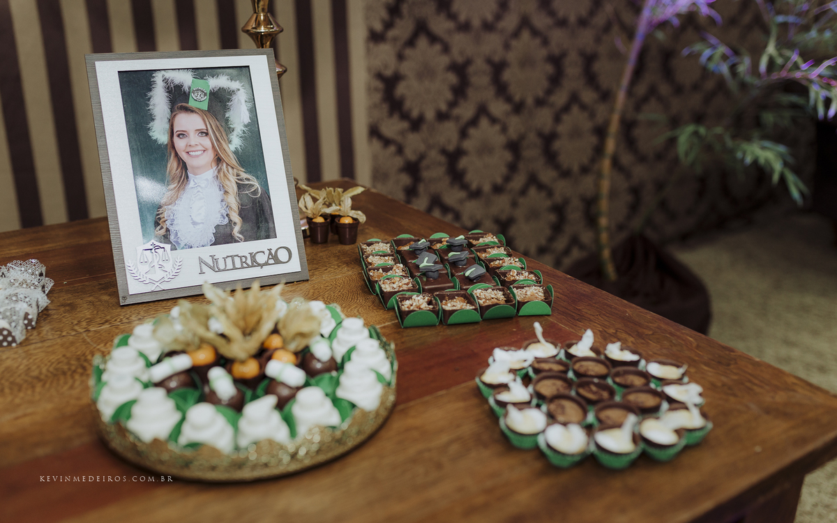 Colação de formatura da Wanuza Esteil realizado na UNISC Salta Cruz Comunidade Sional, Detalhes assessoria e cerimonial por Kevin Medeiros fotógrafo  Candelária, canoas rs