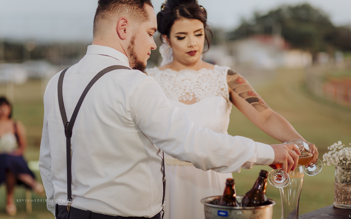 Casamento ao ar livre na figueira campo Bárbara e Gabriel no Paraíso Eventos em Viamão por Kevin Medeiros fotógrafo de Canoas, grande Porto Alegre e RS