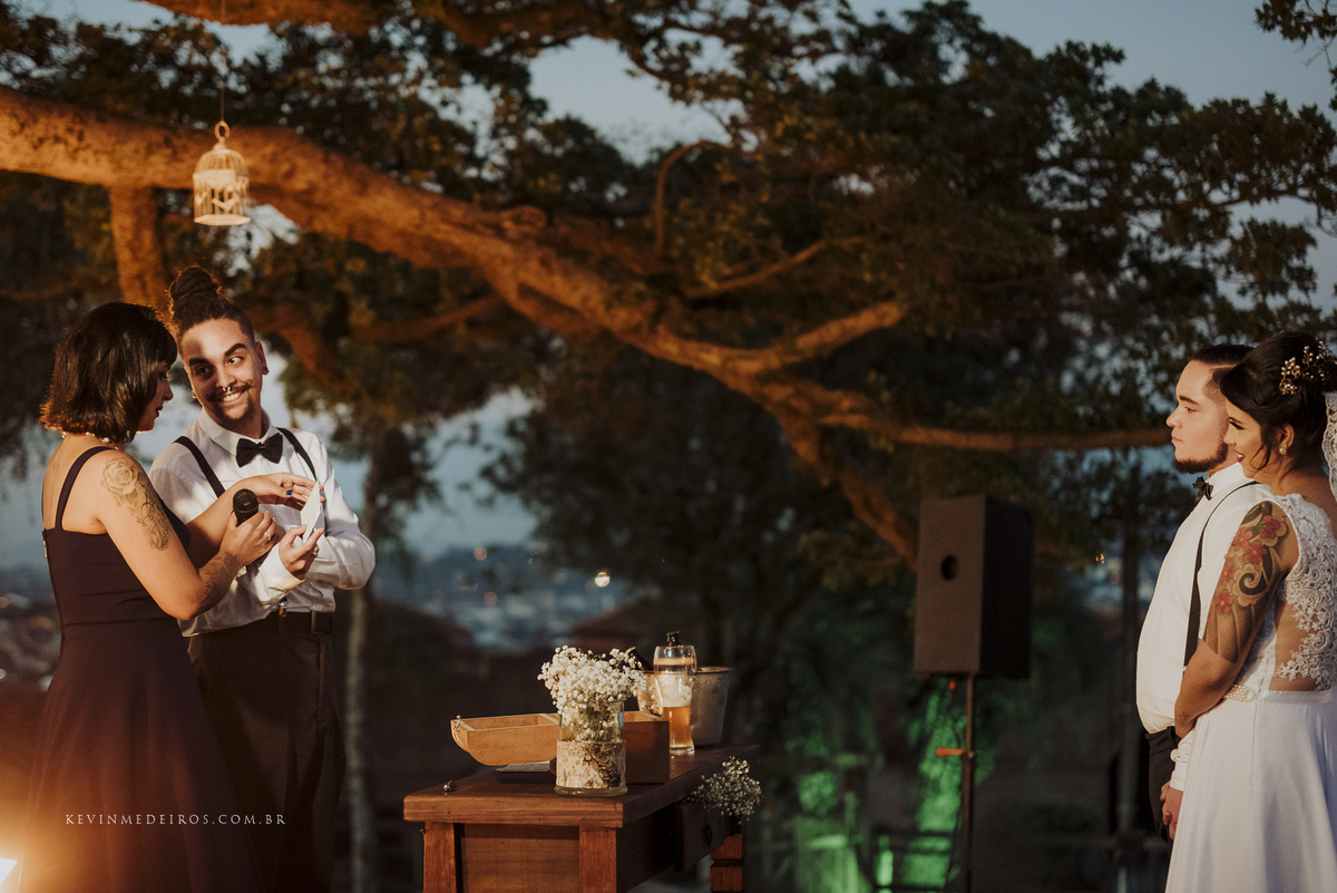 Casamento ao ar livre na figueira campo Bárbara e Gabriel no Paraíso Eventos em Viamão por Kevin Medeiros fotógrafo de Canoas, grande Porto Alegre e RS
