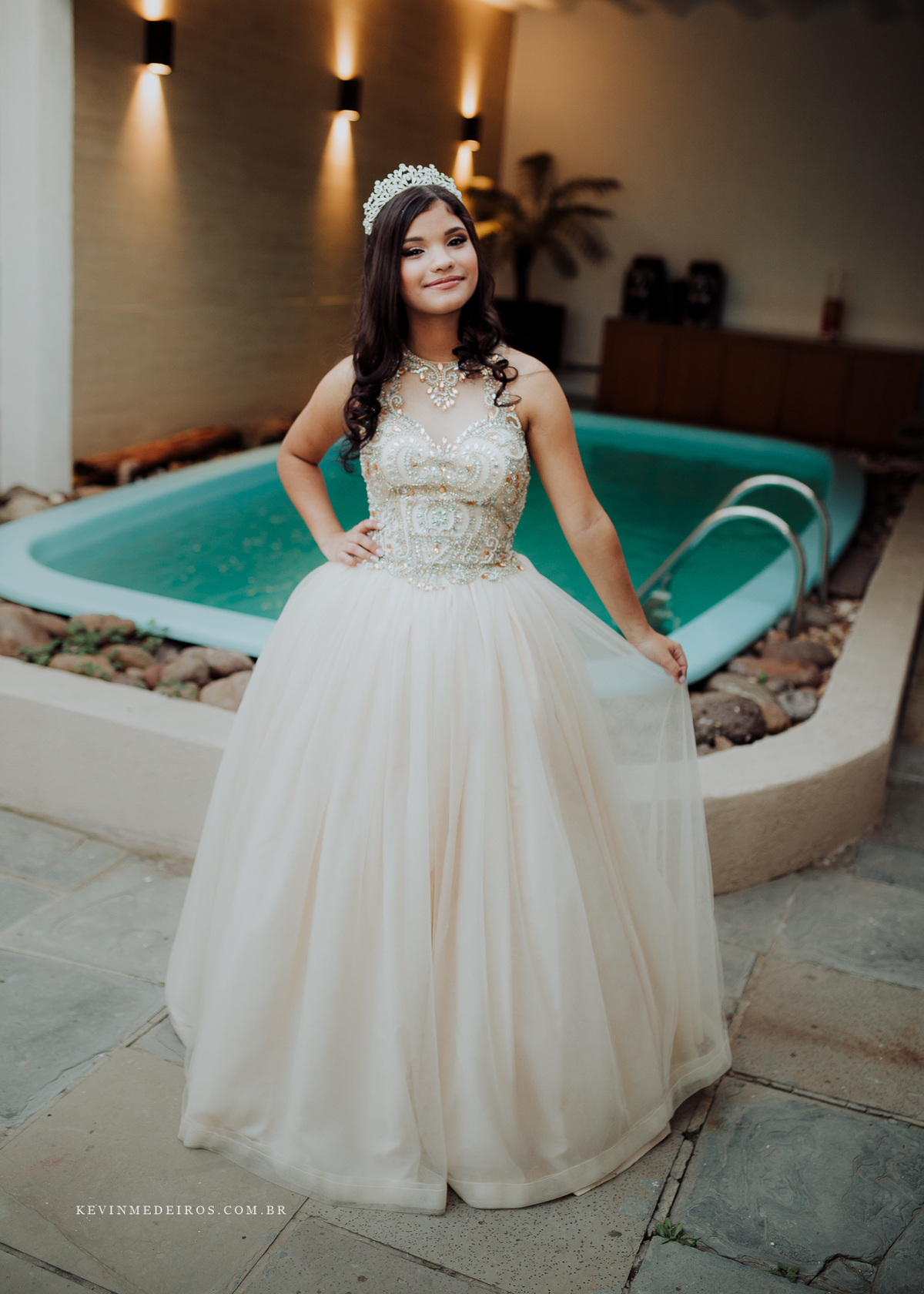 Festa de 15 anos debutante da Suzanna realizado na Estética Vecajo e Casa de festas Blue Moon por Kevin Medeiros fotógrafo de Canoas, Porto alegre e rs