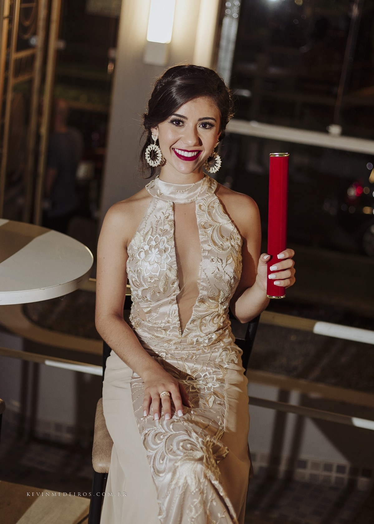 Recepção Festa de formatura da Karyme Hassan, formanda de Direito Uniritter no Restaurante Marquês Bier por Kevin Medeiros fotógrafo de Canoas, Porto Alegre e região rs