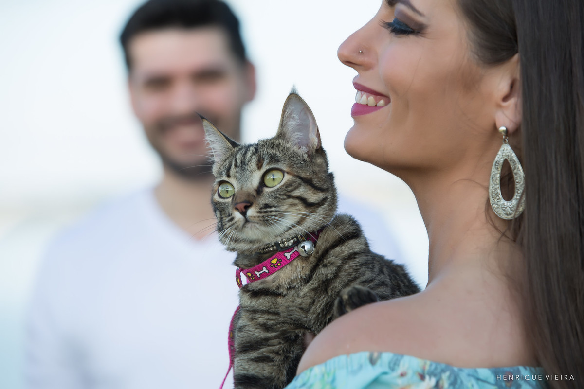 Os pets sempre estão presentes. Magia até fez pose pra foto!