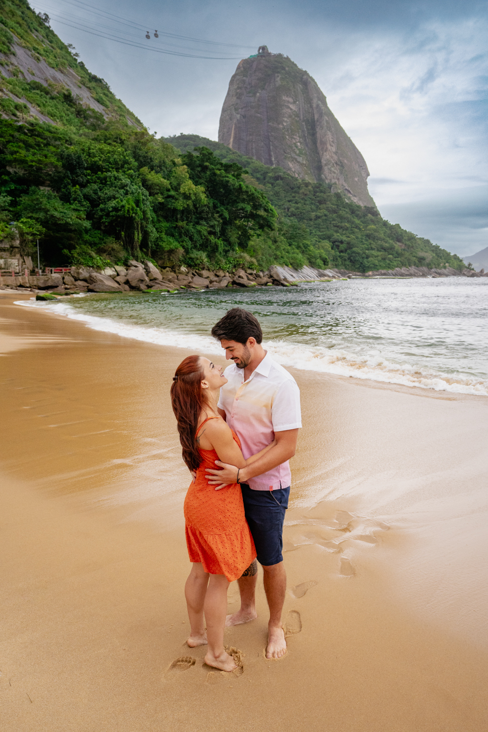 ensaio pre wedding praia vermelha com pao de acucar