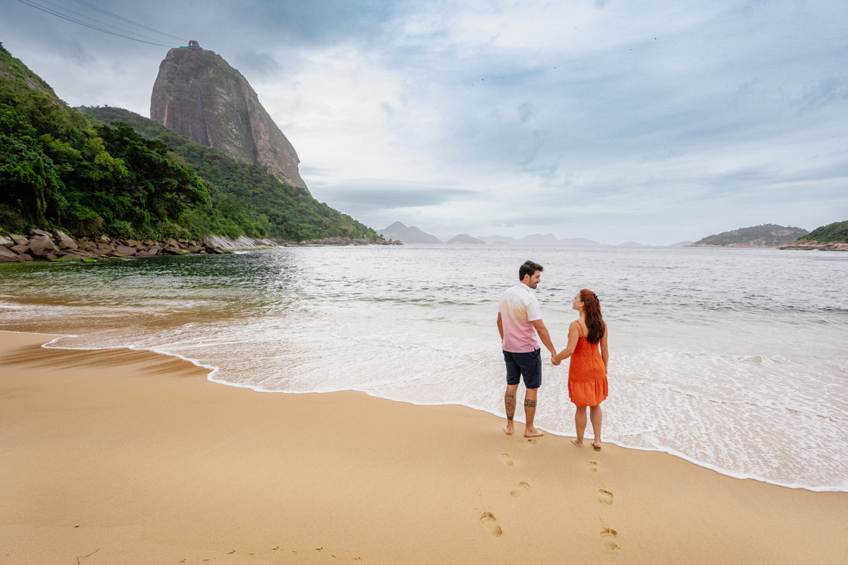 ensaio pre wedding praia vermelha com pao de acucar