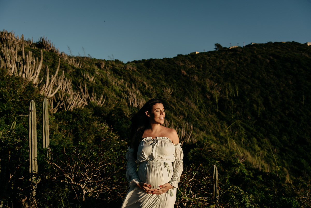 ensaio de gestante arraial do cabo