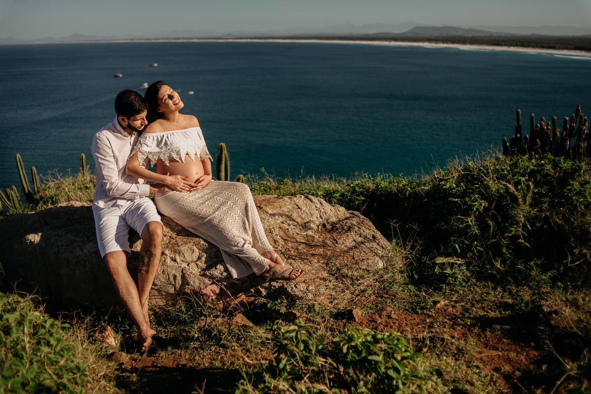 ensaio de gestante arraial do cabo