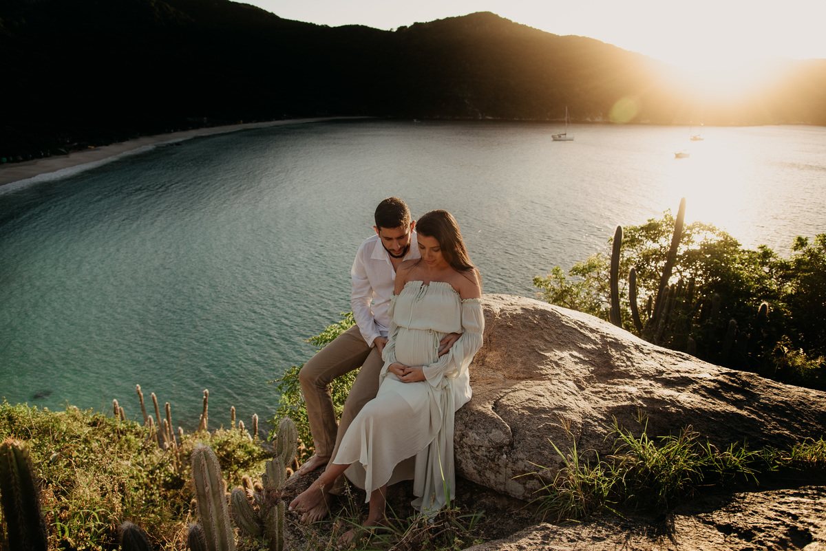 ensaio de gestante arraial do cabo