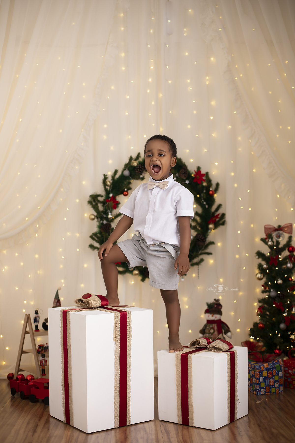 sessão fotográfica de natal