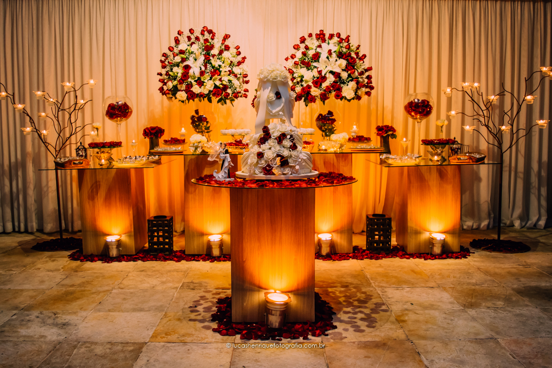 decoração de casamento retrô