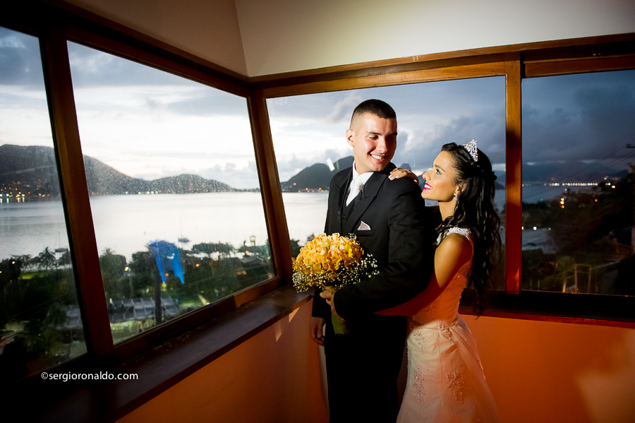 Foto do casal com Vista para o mar Casa Fróes Niterói