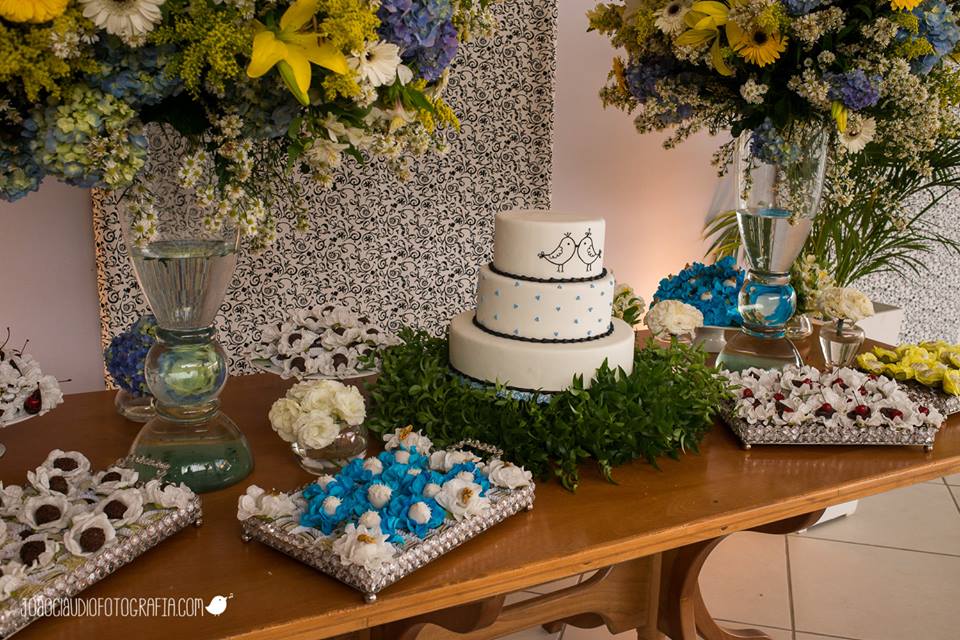 mesa do bolo casamento bolo com passaros