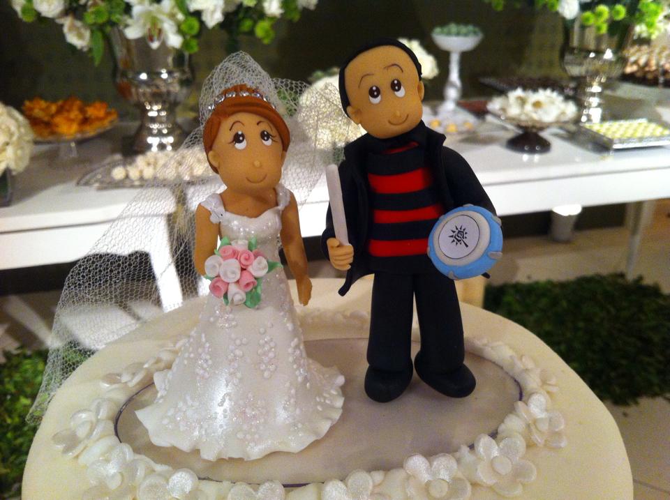 Topo do bolo casamento Casa Fróes