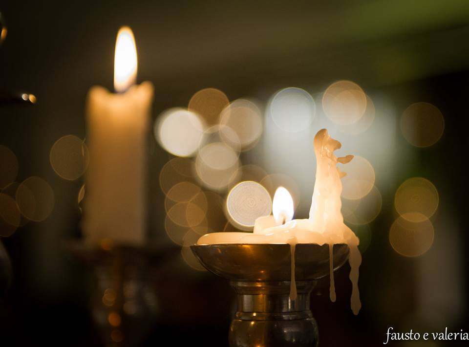 Velas no casamento Casa Fróes