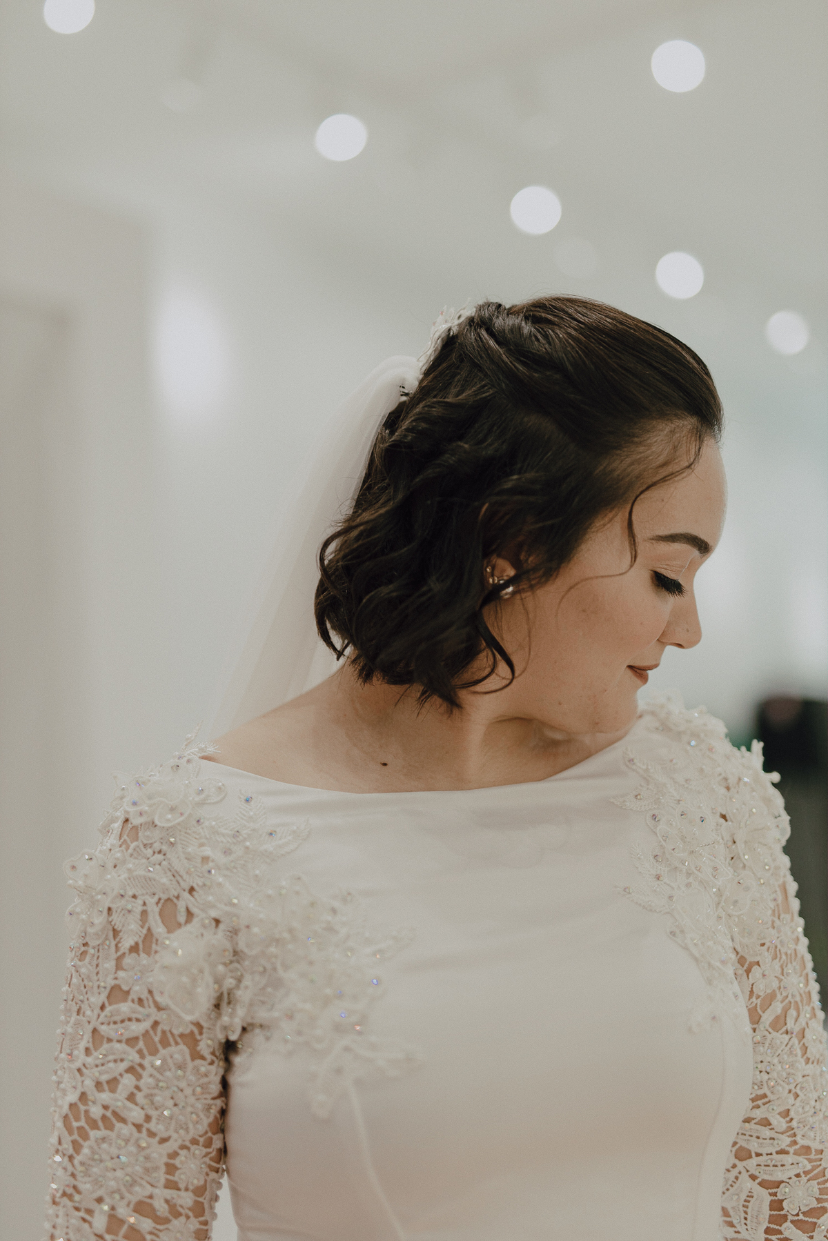 Inspiração de penteado de noiva para cabelo curto 