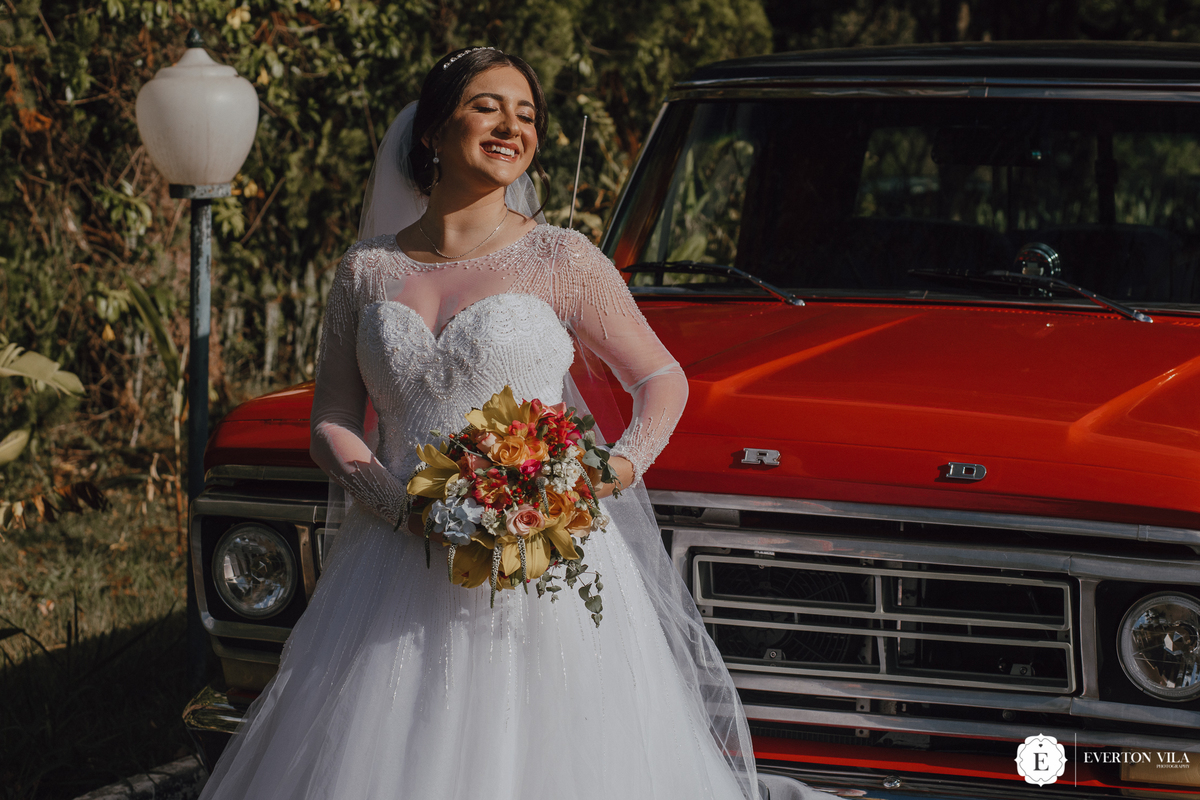 Fotos de noiva no carro