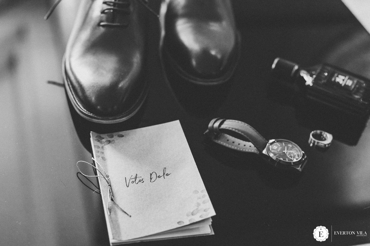 Detalhes do Noivo em seu making off