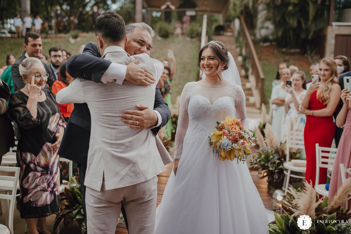 Encontro do noiva com o pai da noiva