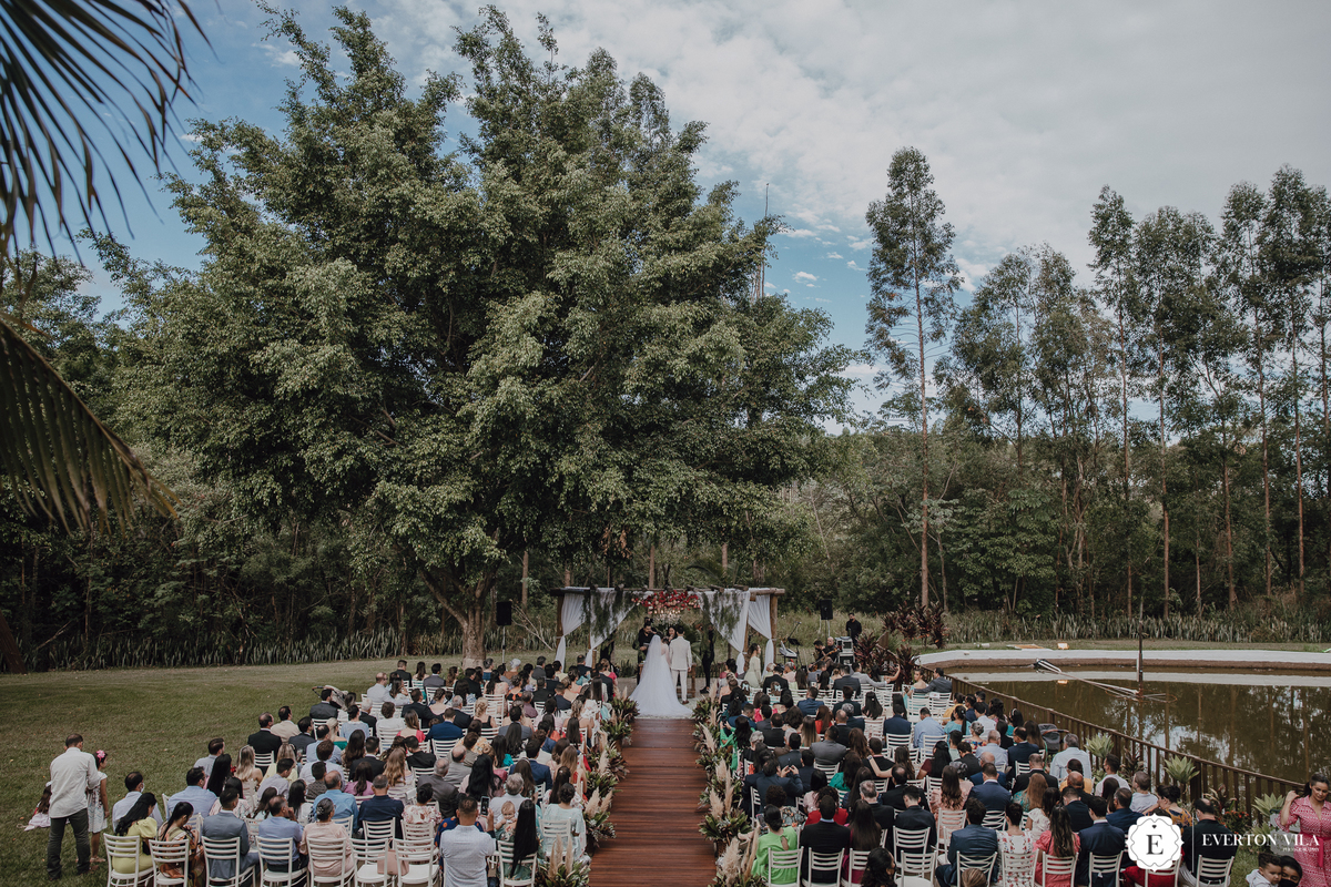 Cerimonia de dia e ao ar livre