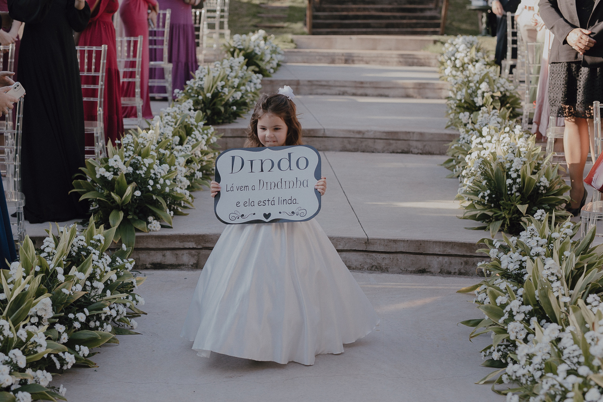 Entrada da Daminha com plaquinha personalizada 