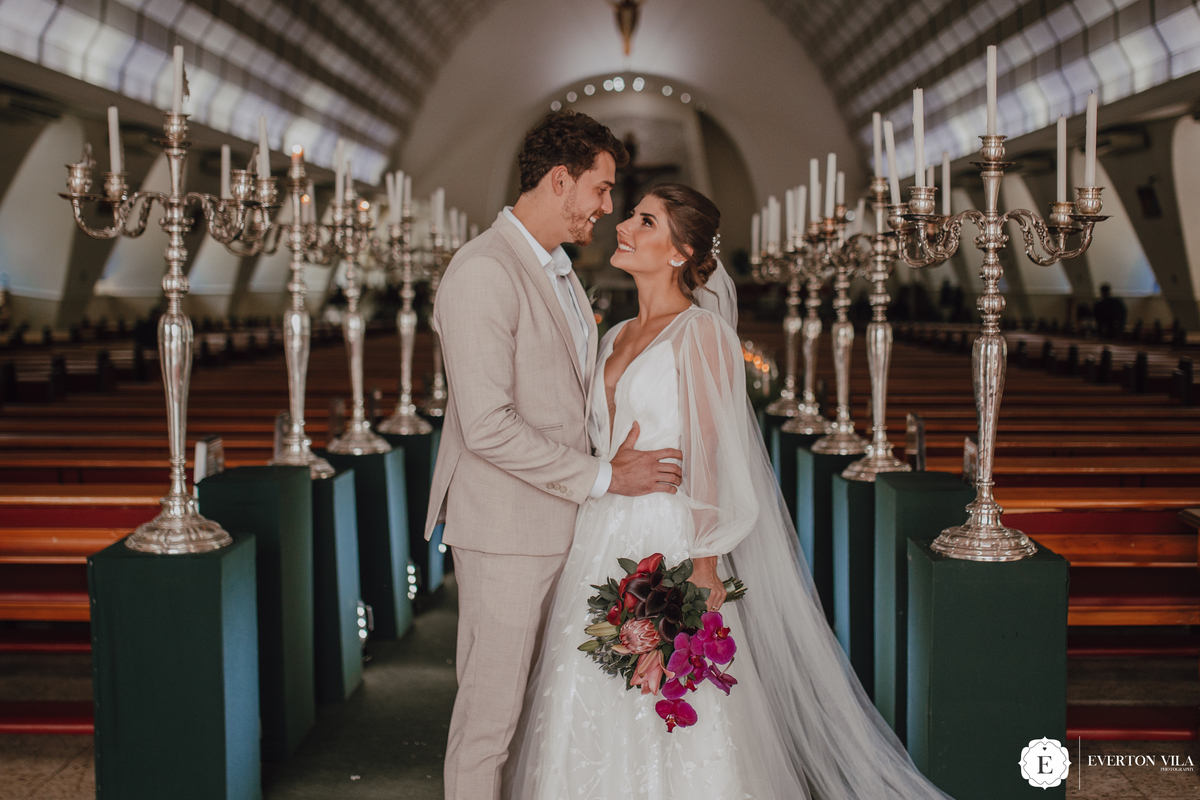 Ensaio pós cerimônia na igreja 