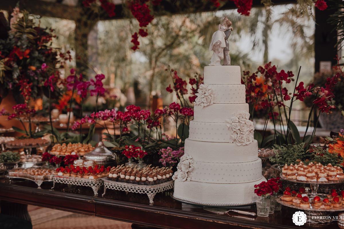 Inspiração de mesa de doces colorida