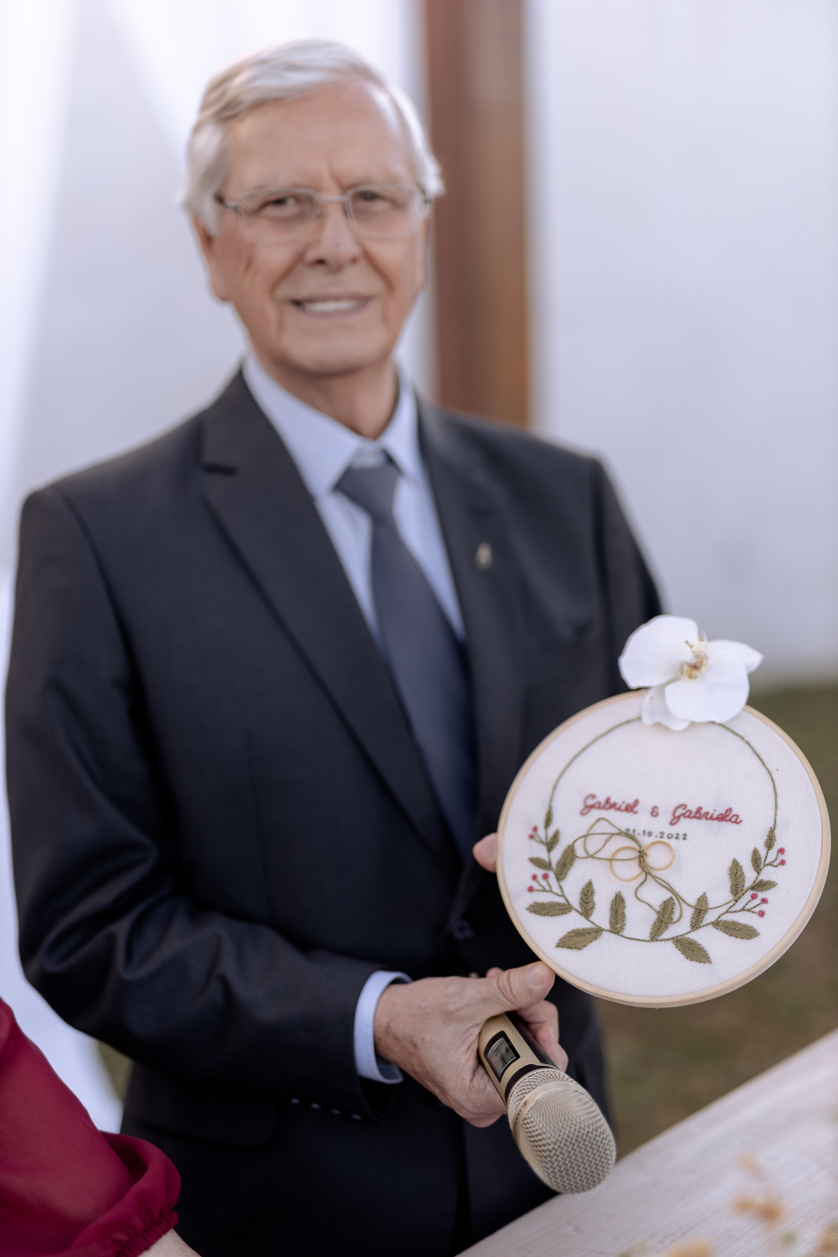 Bastidor bordado e personalizado 