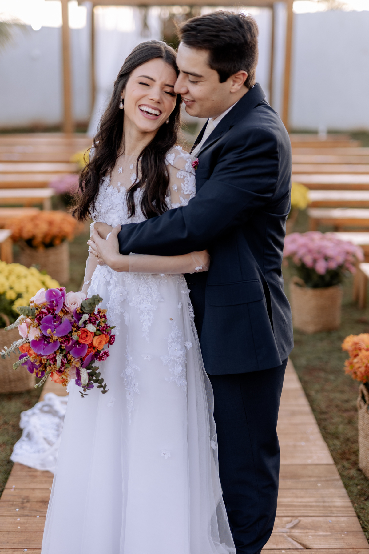 Ensaio dos noivos pós cerimônia 