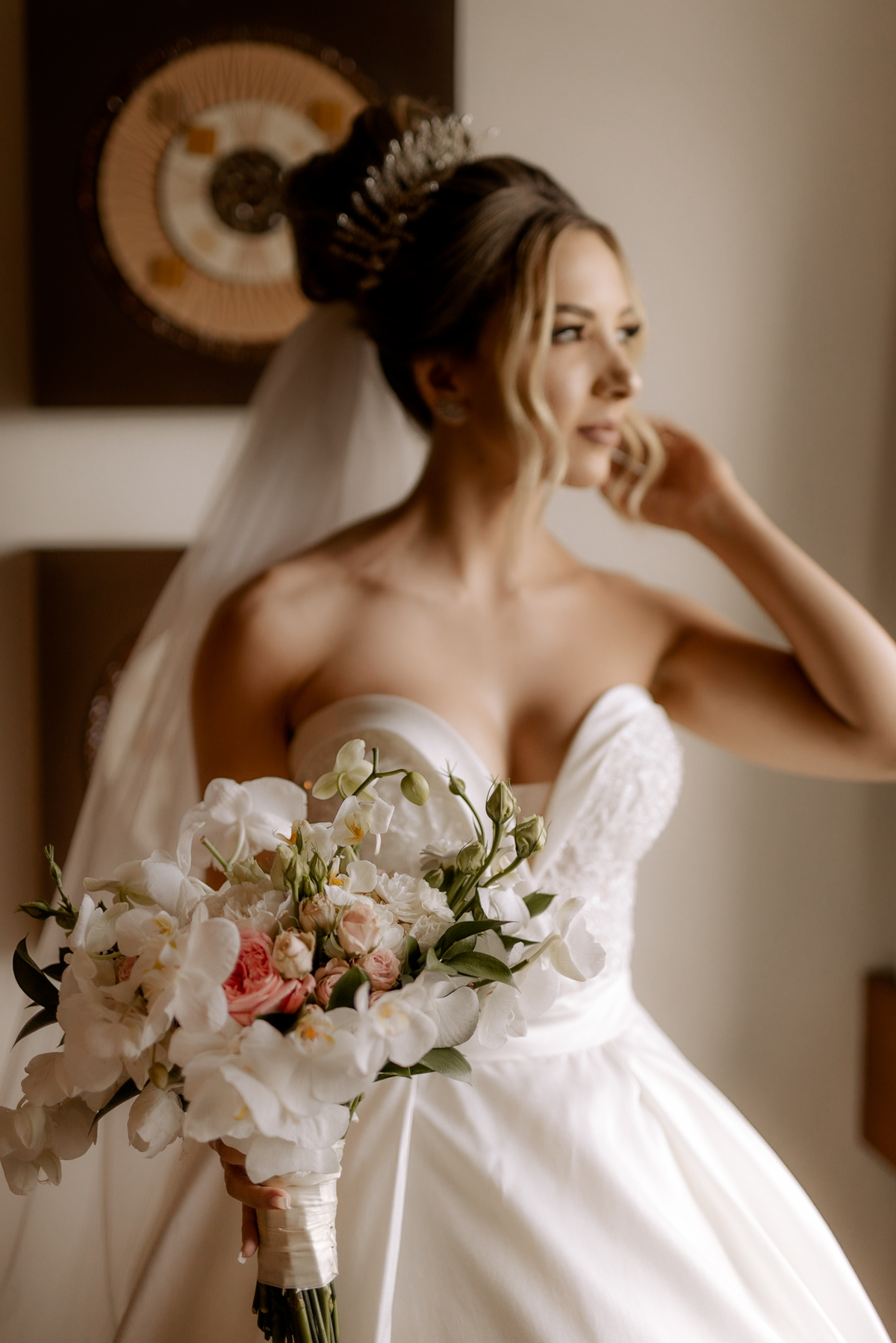 Inspiração de buquê de noiva com orquídeas 